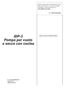 IDP-3 Pompa per vuoto a secco con coclea