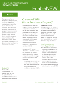 Home Respiratory Program (HRP) - Italian