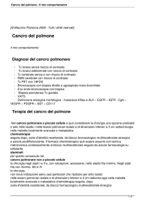 Cancro del polmone - Il mio comportamento