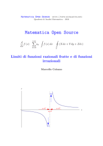 Limiti di funzioni razionali fratte e di funzioni irrazionali