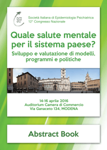 Programma e Abstract Book - Società Italiana di Epidemiologia