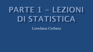 Parte 1 - lezioni di statistica