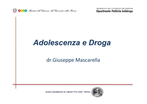 Adolescenza e Droga - Istituto Tito Livio