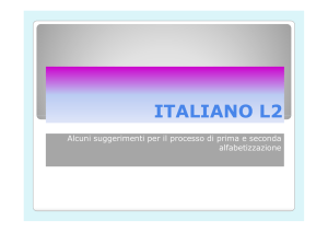 ITALIANO L2 - Istituto Comprensivo di Albino