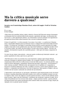 Azione - Settimanale di Migros Ticino Ma la critica musicale serve