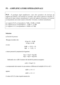 p1 – amplificatori operazionali