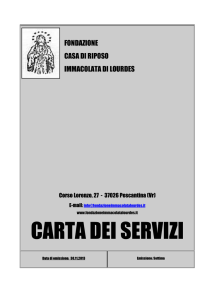 Carta ServiziRev.07ANNO 2013 - Immacolata di Lourdes ONLUS