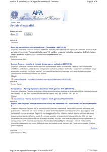 Notizie di attualità - Ordine dei Farmacisti della Provincia di Salerno