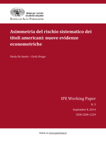 Asimmetria del rischio sistematico dei titoli americani: nuove