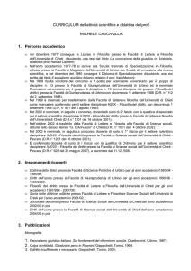 Michele CASCAVILLA - Sociologia per la persona