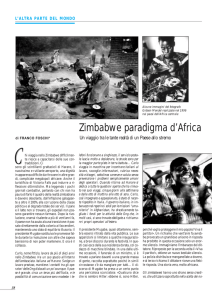 Zimbabwe paradigma d`Africa - Città Metropolitana di Bologna