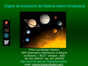 formazione solare ParteI - Osservatorio Astronomico di Bologna