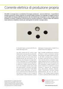 Corrente elettrica di produzione propria