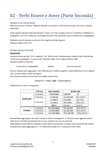02 - Verbi Essere e Avere (Parte Seconda)