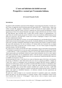 L`euro nel labirinto dei debiti sovrani: prospettive e scenari per l