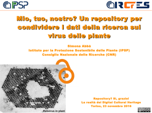 Un repository per condividere i dati della ricerca sui virus delle piante