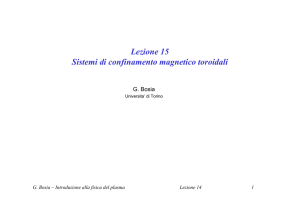 Lezione 15 .Sistemi di confinamento toroidali