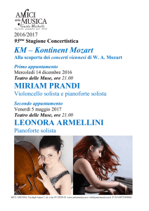 KM – Kontinent Mozart MIRIAM PRANDI LEONORA ARMELLINI