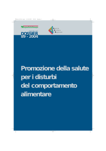 Promozione della salute per i disturbi del comportamento alimentare