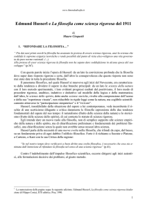 Filosofia come scienza rigorosa _Husserl