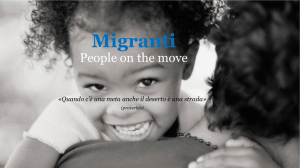 Immigrati tra crisi e diritti umani People on the move
