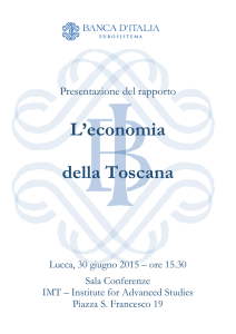 L`economia della Toscana - Ordine dei Dottori Agronomi e Dottori