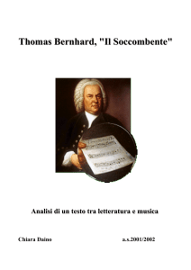 “Il Soccombente” di Thomas Bernhard