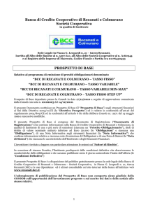 prospetto base 2010/2011 - BCC Recanati e Colmurano
