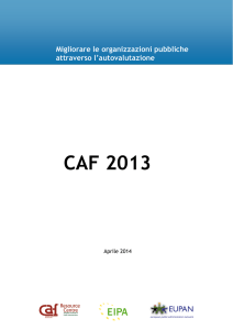 CAF 2013 - Pubblica amministrazione di qualità