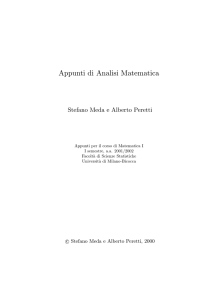 Appunti di Analisi Matematica