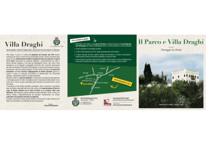 Villa Draghi pieghevole - Associazione Villa Draghi