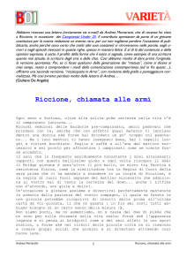 Riccione, chiamata alle armi - Federazione Italiana Gioco Bridge