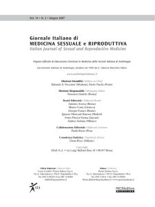 Vol. 14 • N. 2 • Giugno 2007 - Società Italiana di Andrologia