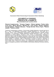 TIREOPATIE e DIABETE - Associazione Medici Diabetologi