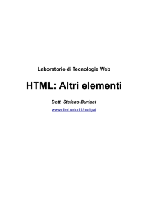 HTML: Altri elementi - Server users.dimi.uniud.it