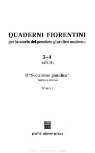 quaderni fiorentini - Pagine personali del personale della Scuola