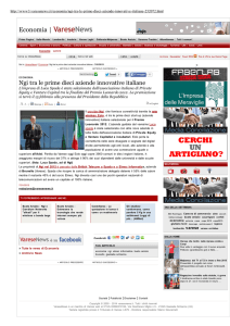Economia - Ngi tra le prime dieci aziende innovative italiane