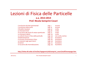 Lezioni di Fisica delle Particelle - INFN-BO