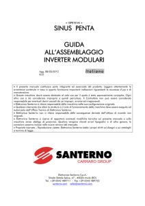 sinus penta guida all`assemblaggio inverter modulari