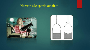 Newton e lo spazio assoluto - Benvenuti al caffè