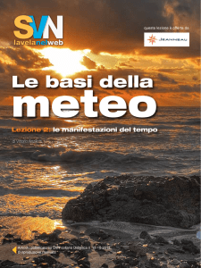 Le basi della meteo - lezione 2