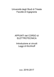 Principi di Kirchhoff File - Università degli studi di Trieste