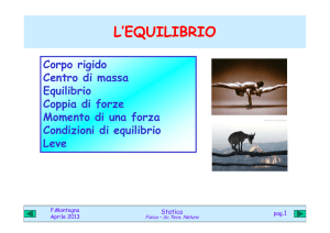 equilibrio rotazionale e leve