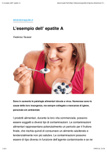 L`esempio dell` epatite A