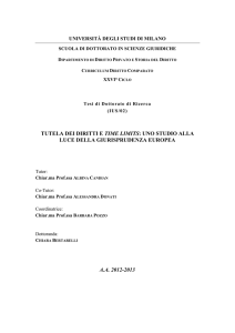 tutela dei diritti e time limits: uno studio alla luce della