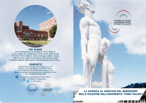 Brochure Corsi Fondazione Universitaria Foro Italico