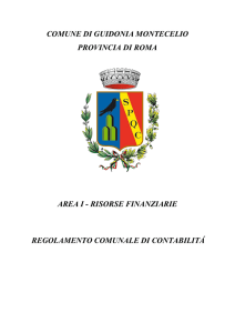regolamento di contabilita - Comune di Guidonia Montecelio
