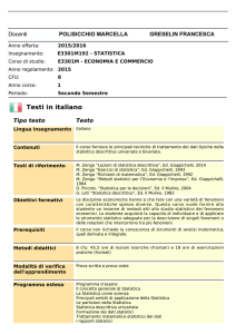 statistica (secondo semestre) - e-Learning