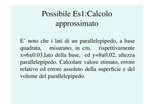 Possibile Es1:Calcolo approssimato