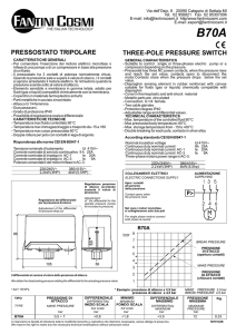 pressostato tripolare three-pole pressure switch